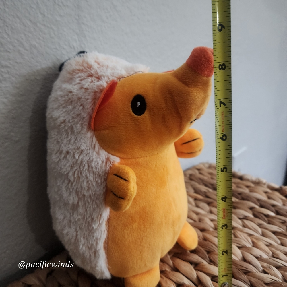 NWOT 9" MULTIPET PLUSH FAT CUDDLE BUDDY HEDGEHOG DOG TOY LARGE